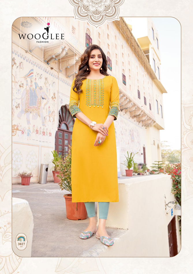 Salonee Vol 6 By Wooglee Fancy Rayon Kurtis Wholesale Shop In Surat
